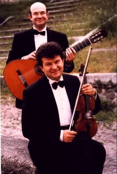 con il violinista Vadim Brodsky ...