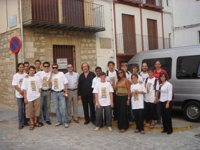 Con gli allievi del master in Spagna
