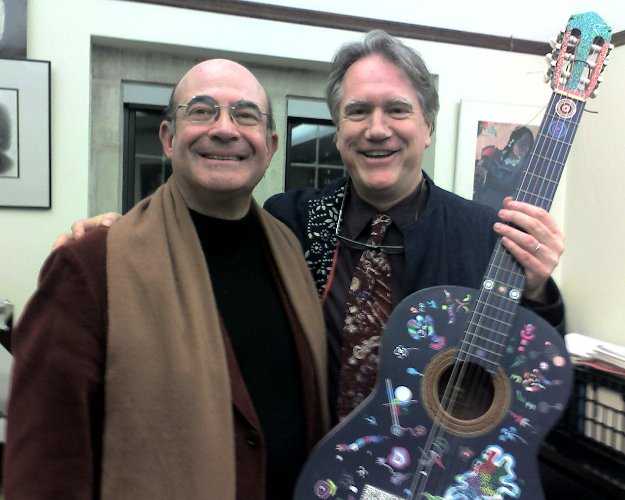 Giovanni Grano with Ben Verdery after his master-class at the Yale Univeristy